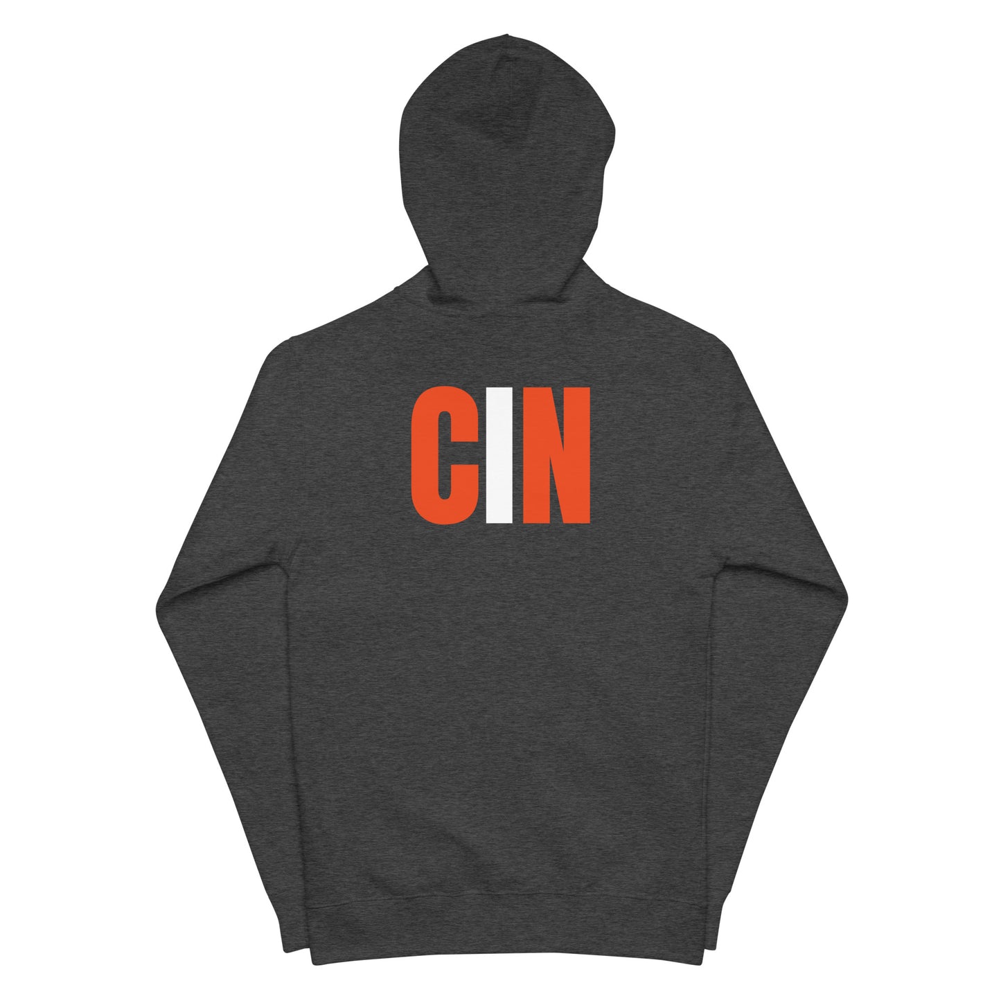 CIN Cincy Football Unisex fleece zip up hoodie