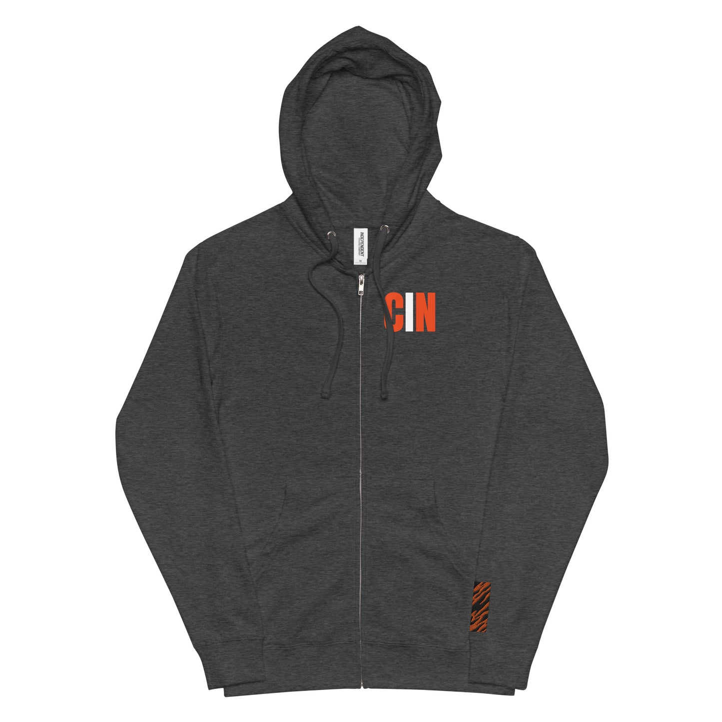 CIN Cincy Football Unisex fleece zip up hoodie