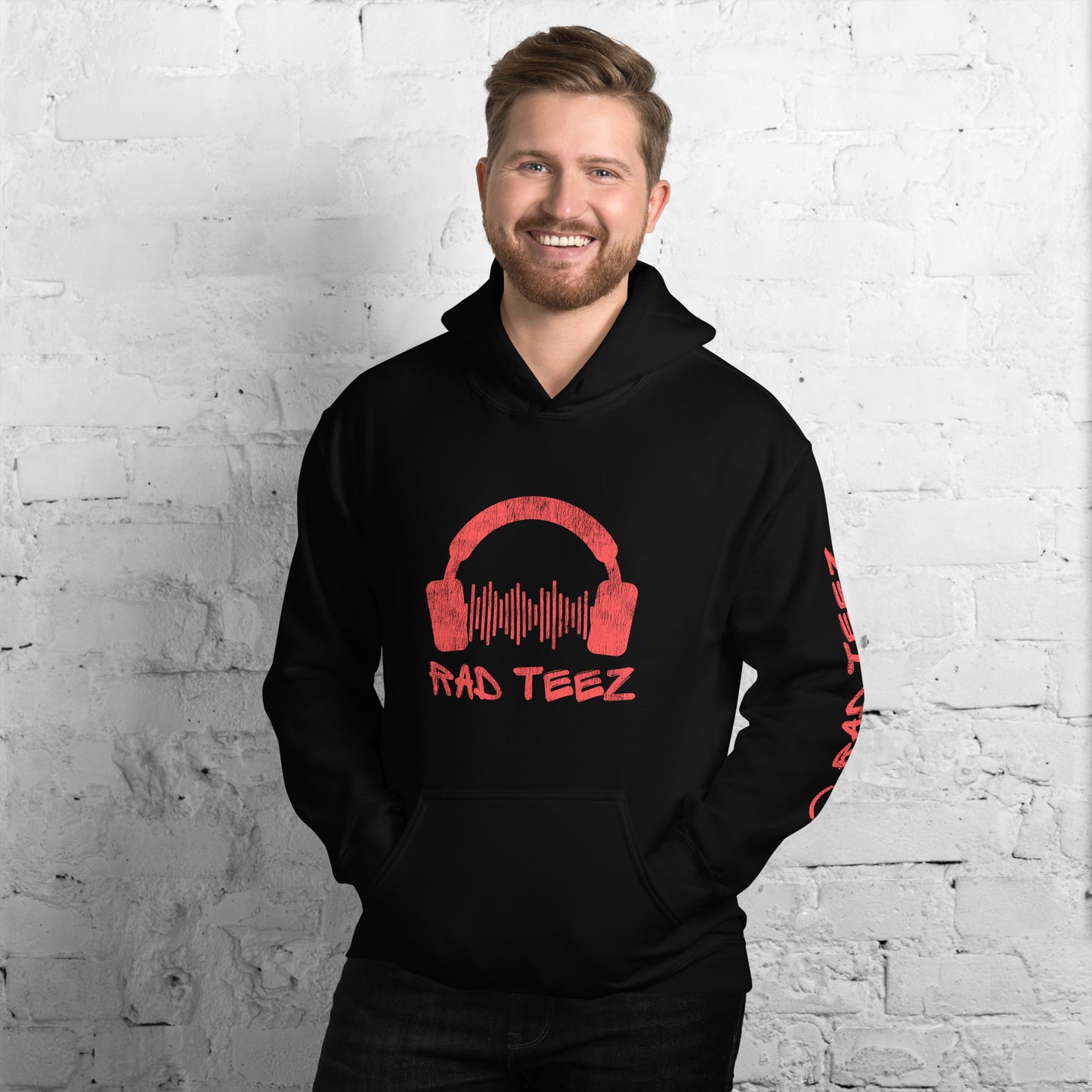 Rad Teez Distressed Logo Unisex Hoodie
