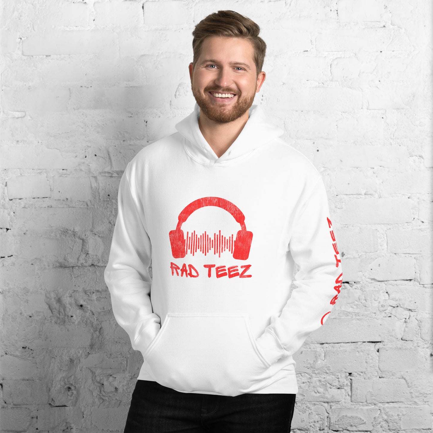 Rad Teez Distressed Logo Unisex Hoodie