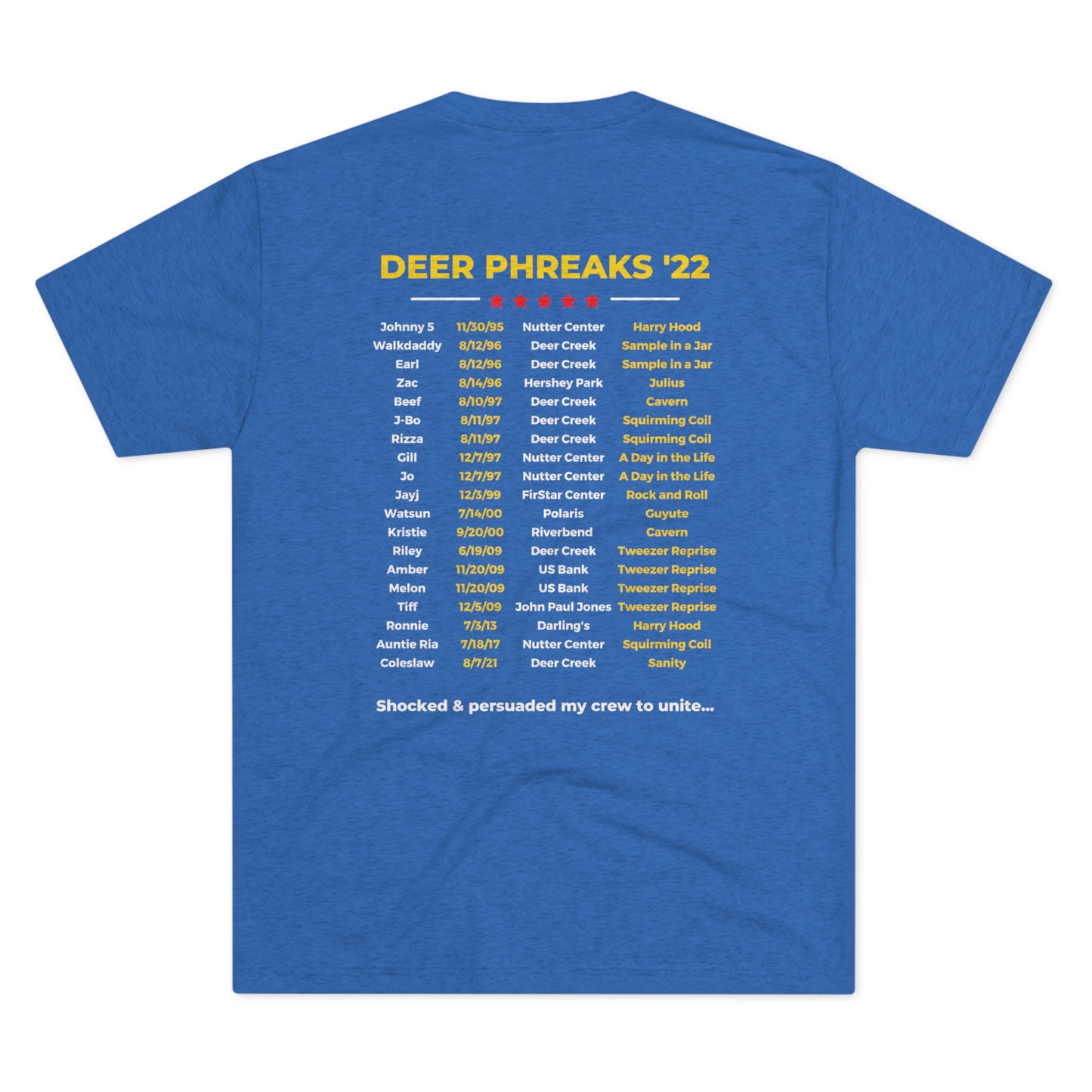 Deer Creek '22 Unisex Tri-Blend Crew Tee